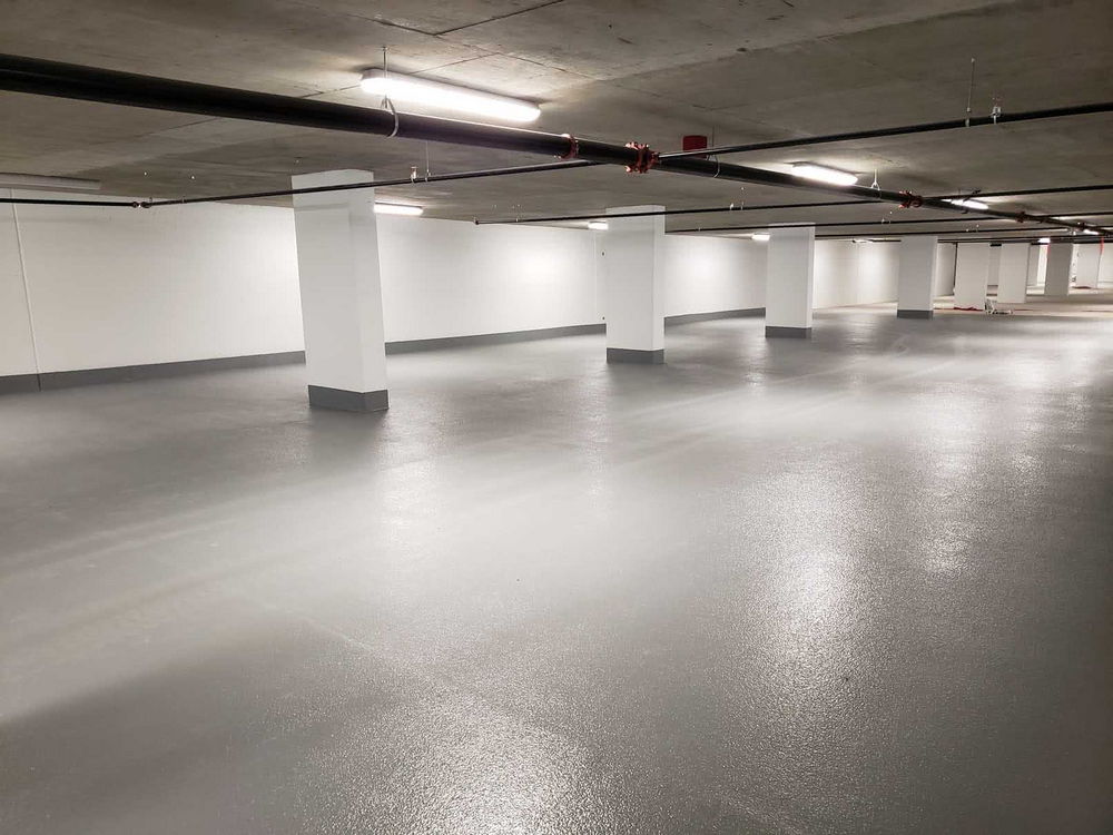 Heated underground parkade