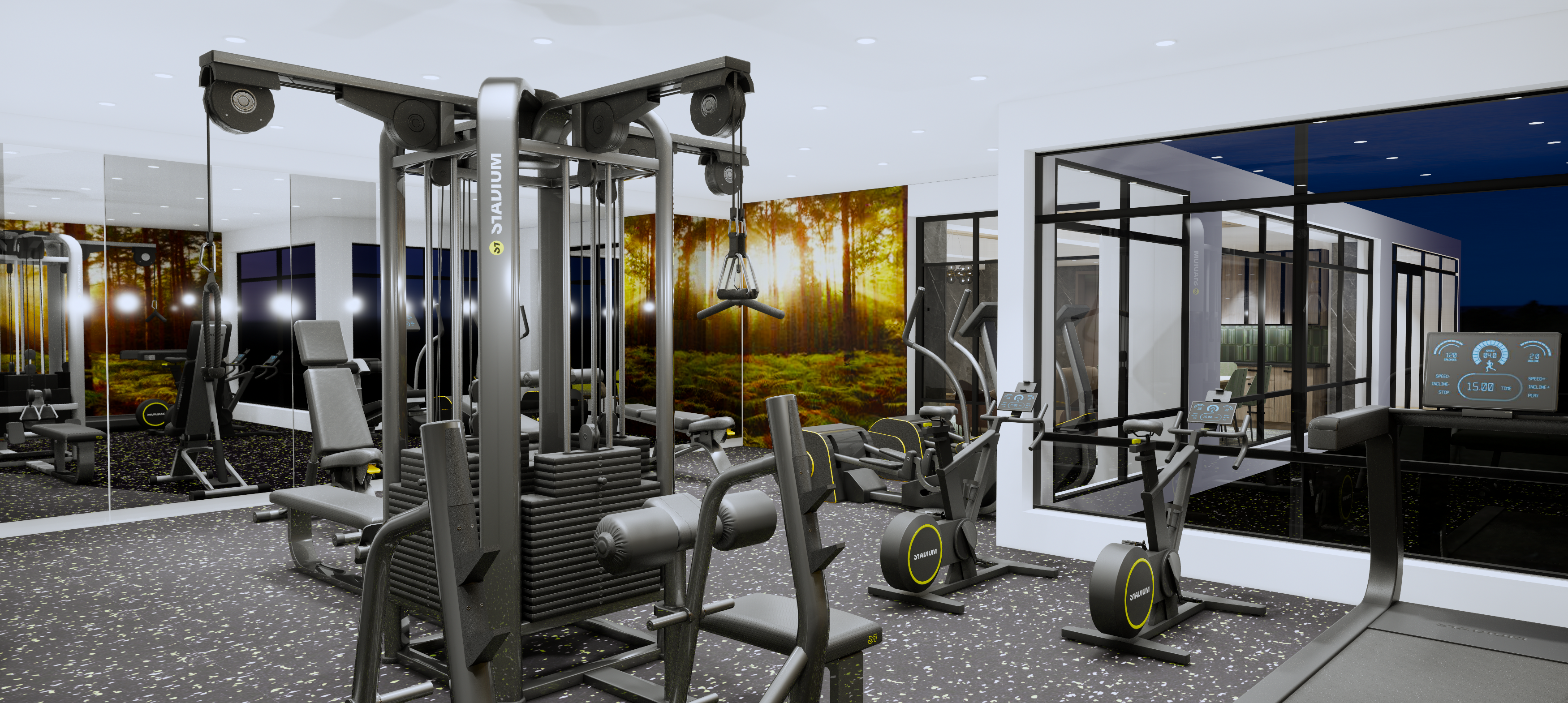 State-of-the-art fitness center