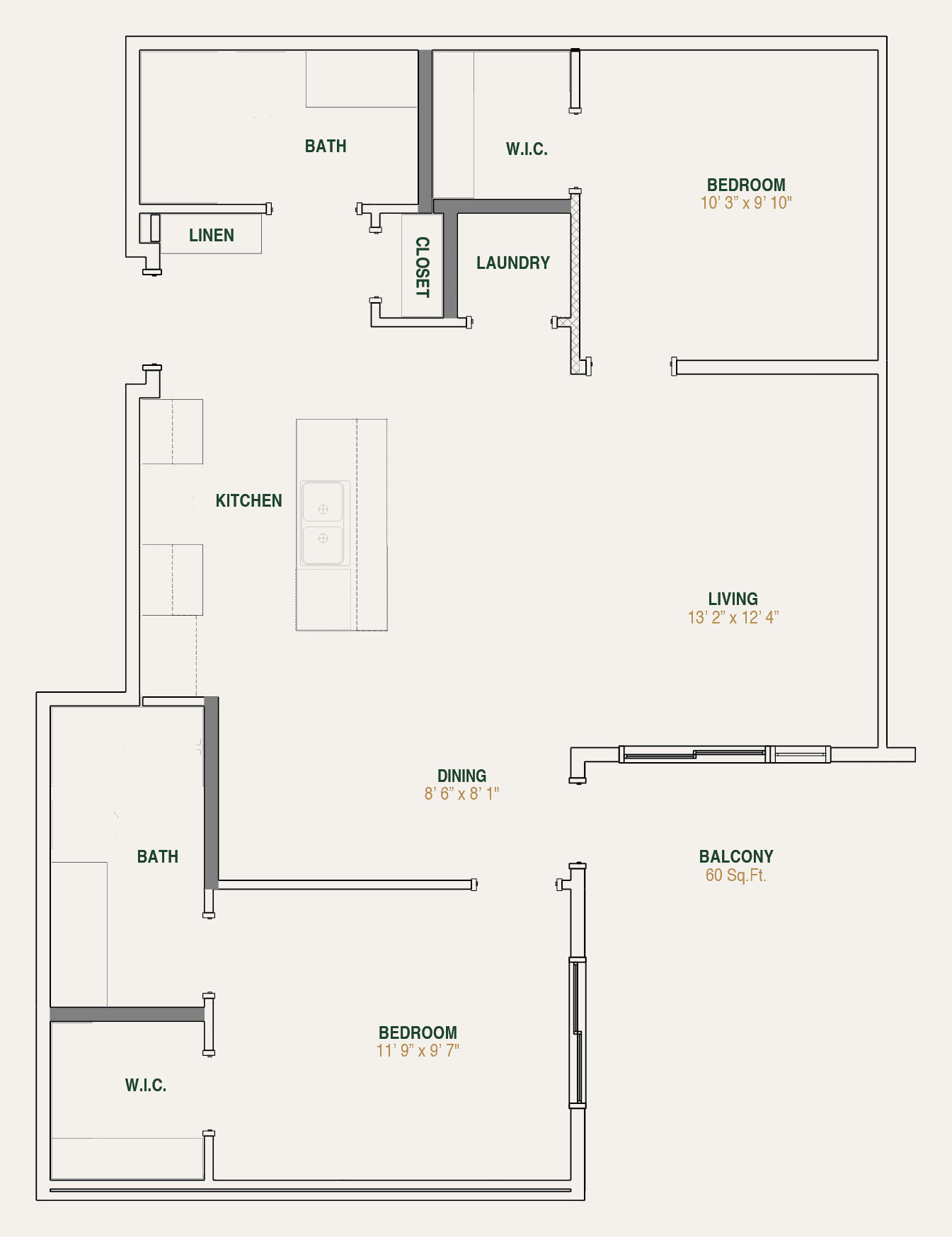 The Alder floorplan