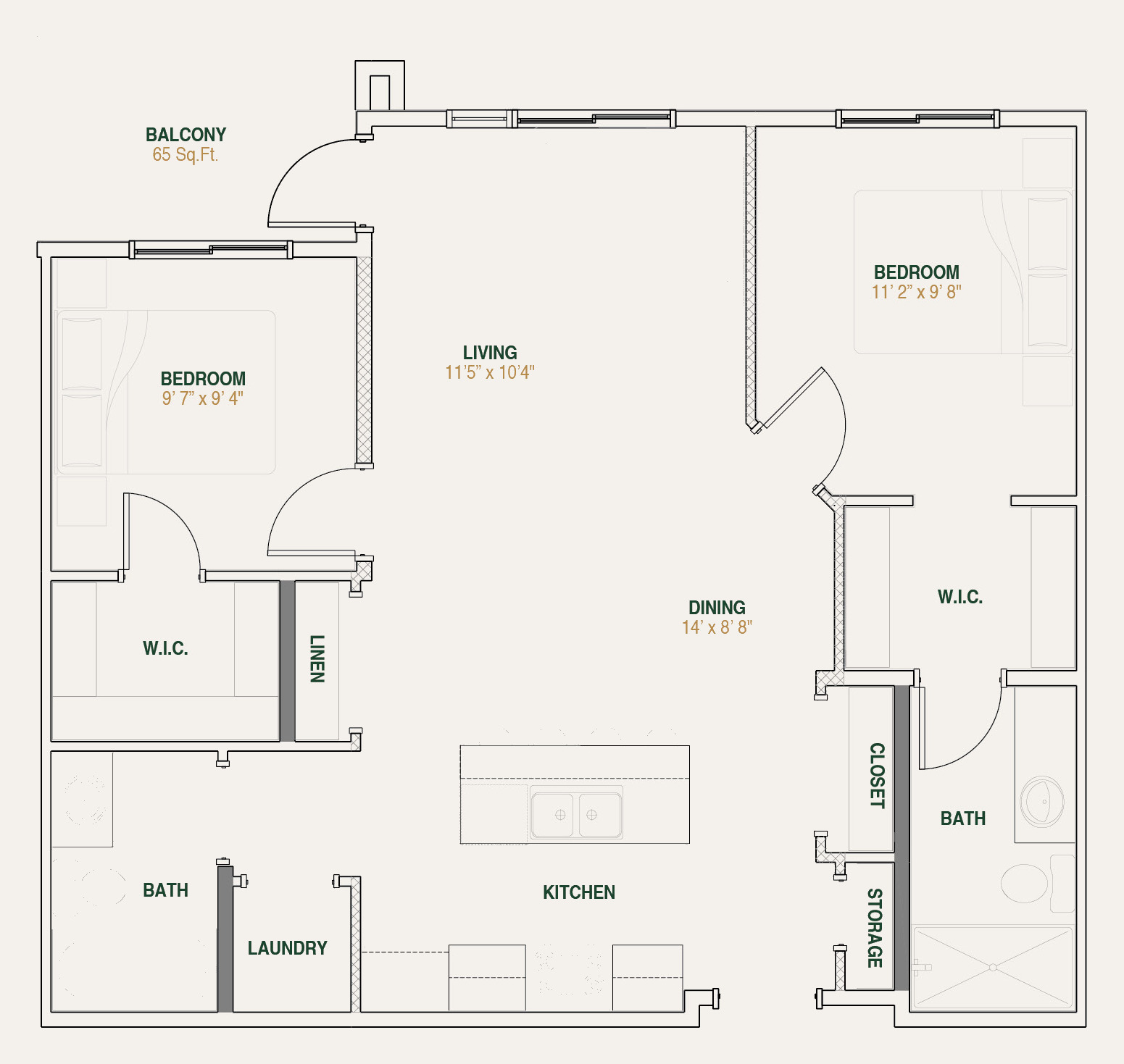 The Meadow floorplan