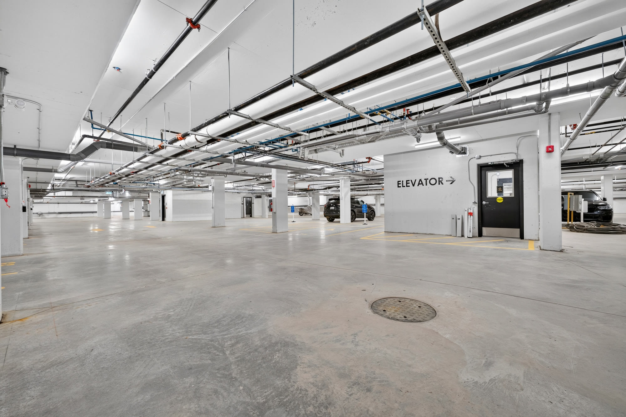 The Sanctuary's heated underground parkade