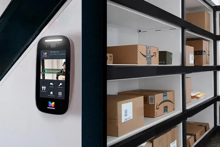Secure parcel room